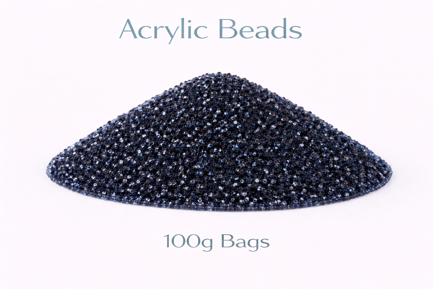Midnight Blue Acrylic Beads