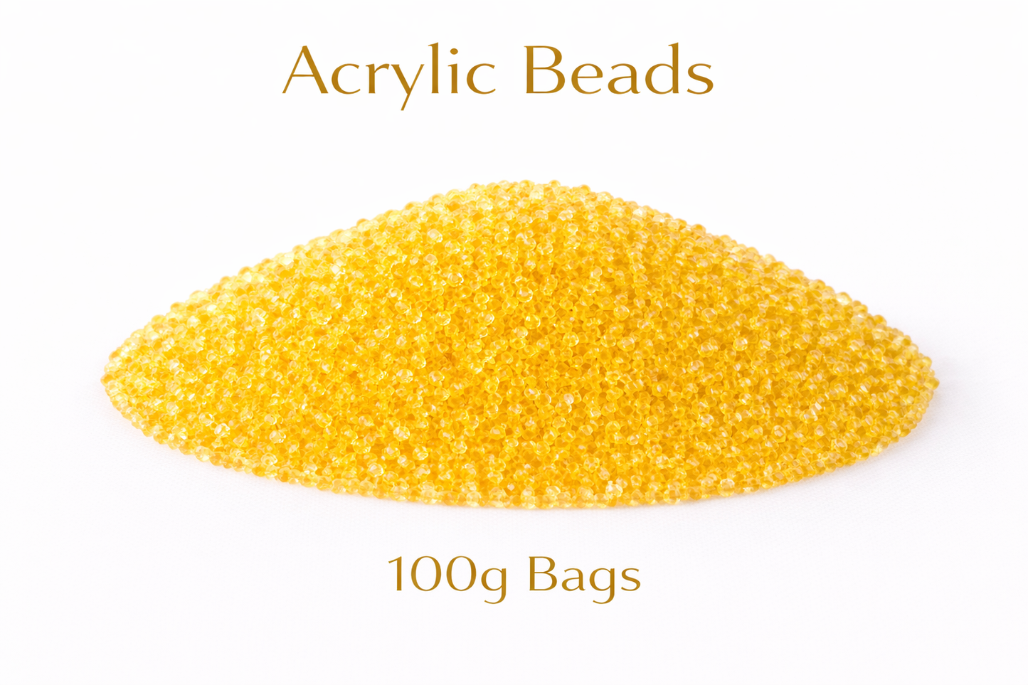 Sunshine Yellow Acrylic Beads