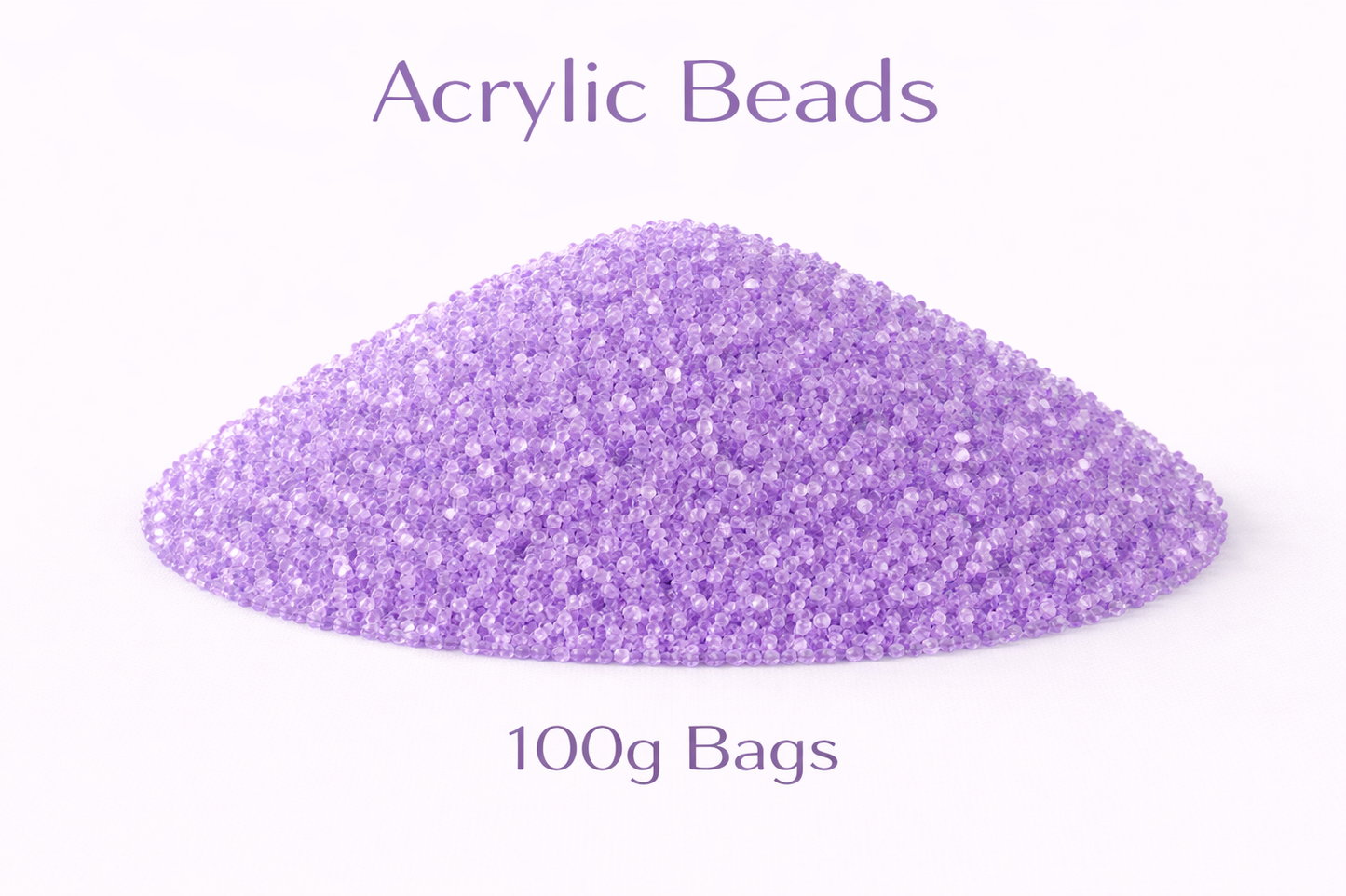 Lilac Purple Acrylic Beads