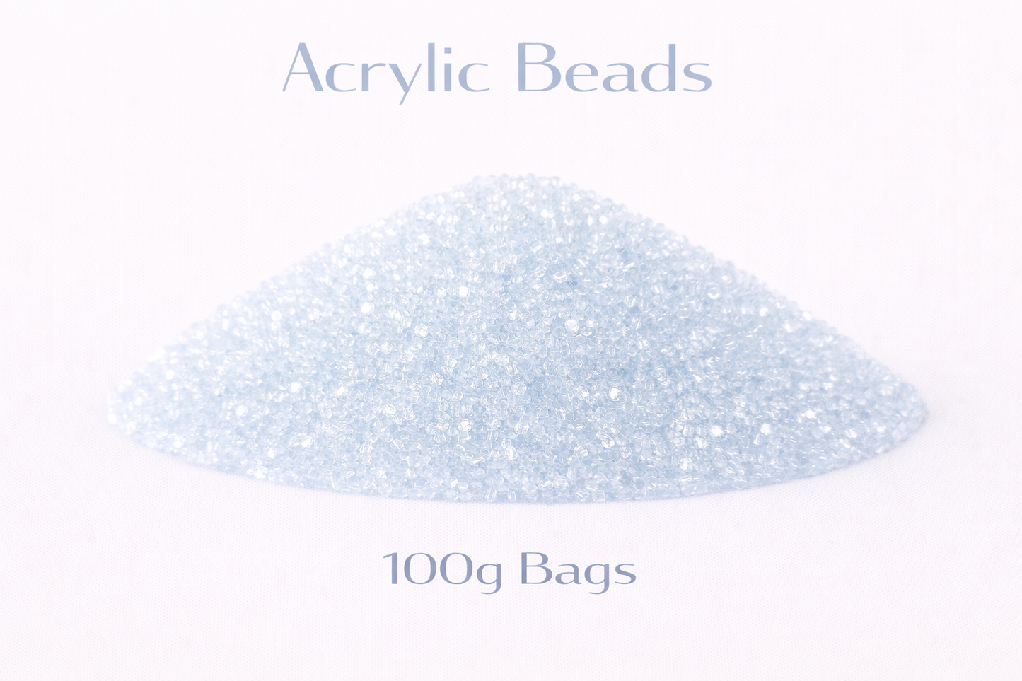 Light Baby Blue Acrylic Beads