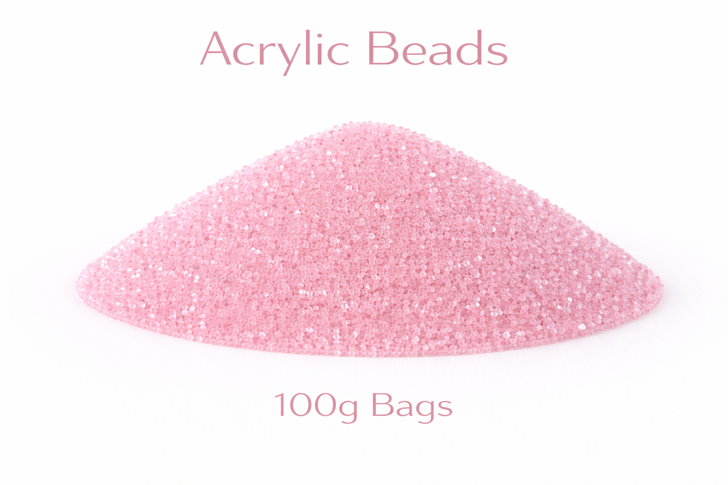 Candy Pink Acrylic Beads