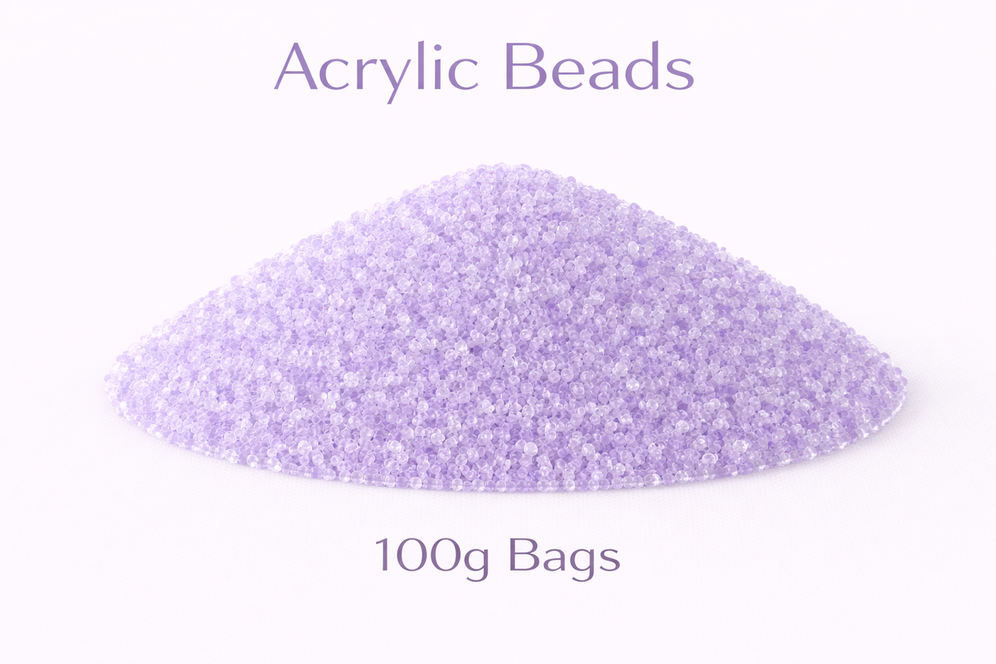 Light Lilac Acrylic Beads