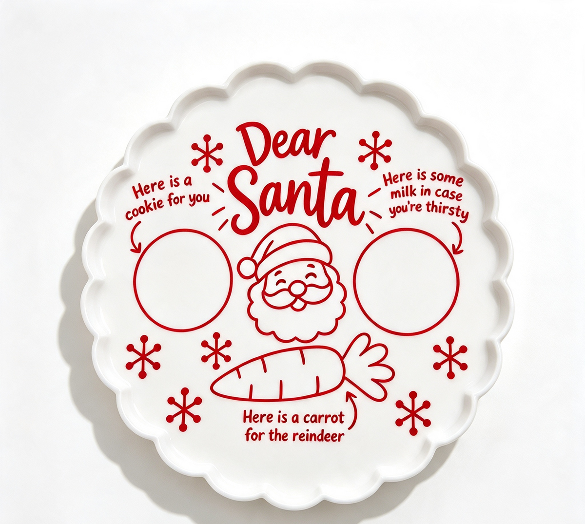Dear Santa Christmas Plate