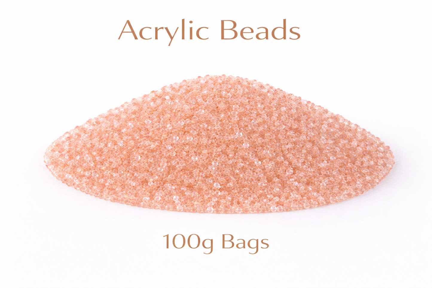 Soft Peach Acrylic Beads