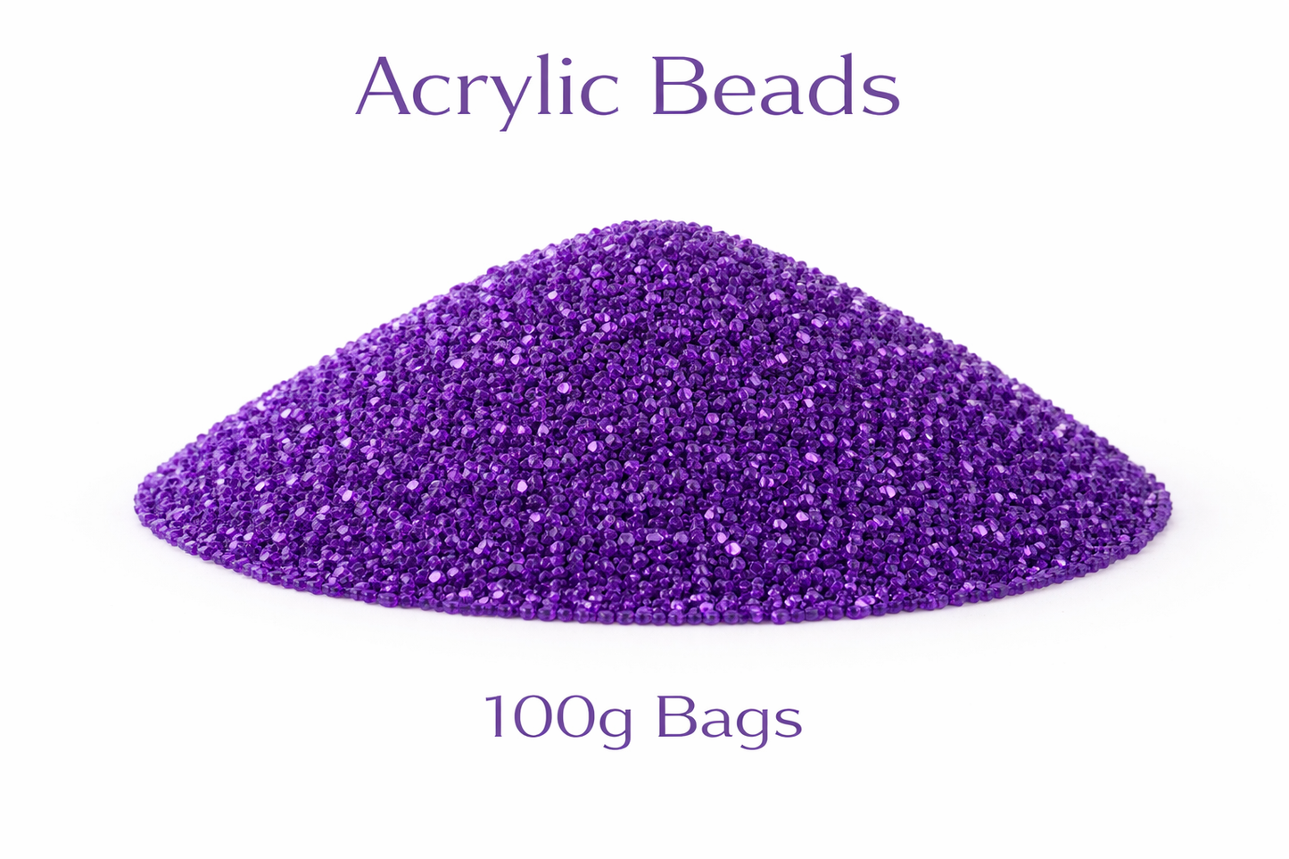 Cadbury Purple Acrylic Beads