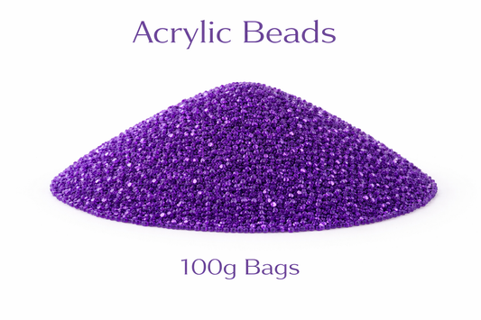 Cadbury Purple Acrylic Beads
