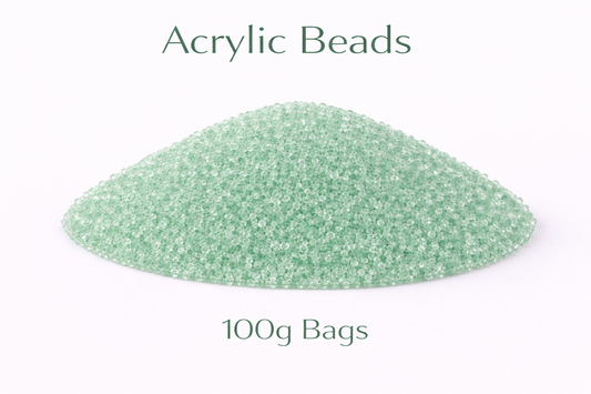 Soft Sage Green Acrylic Beads