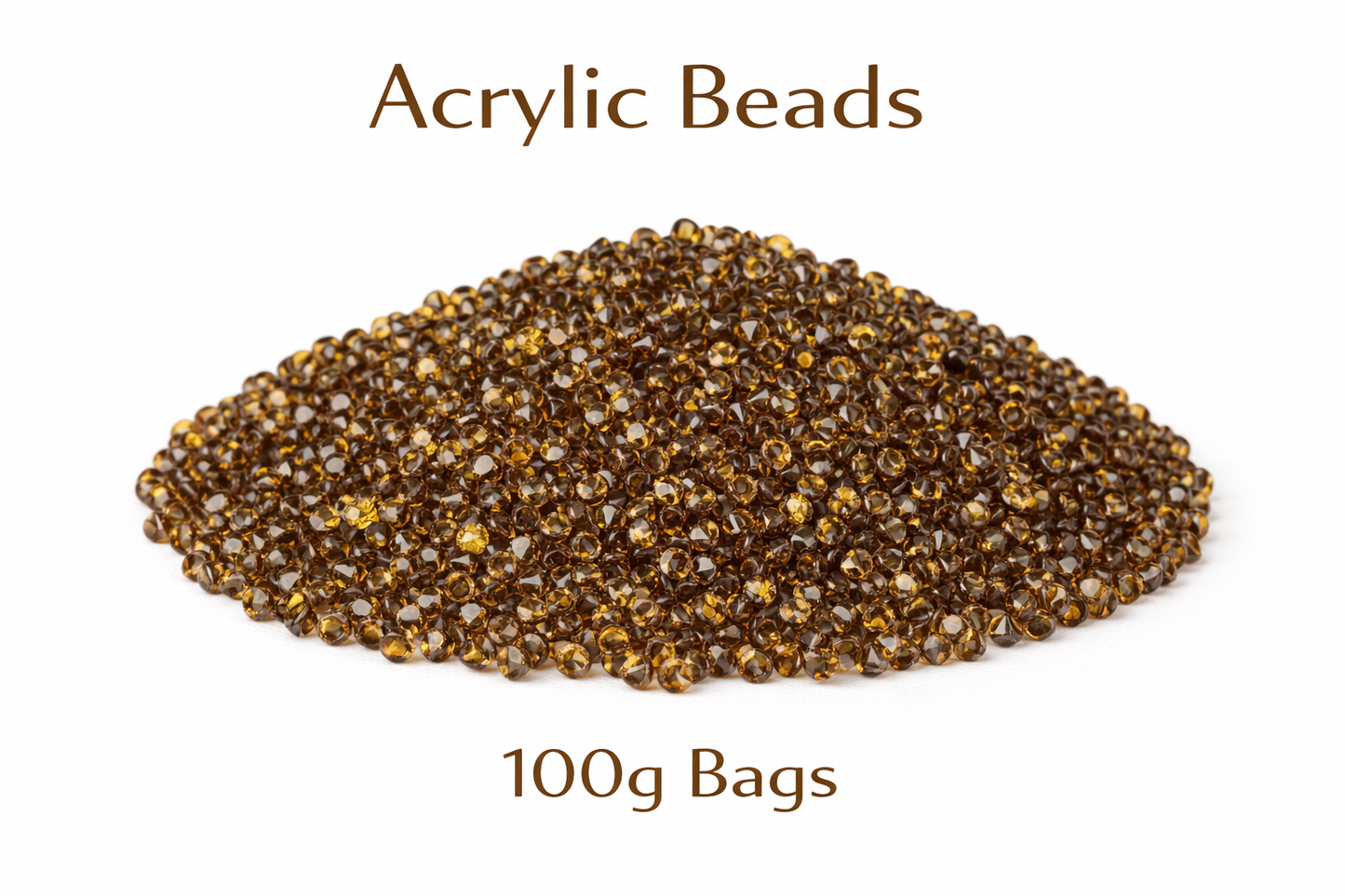 Coffee Brown Acrylic Beads