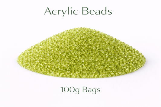Light Olive Green Acrylic Beads