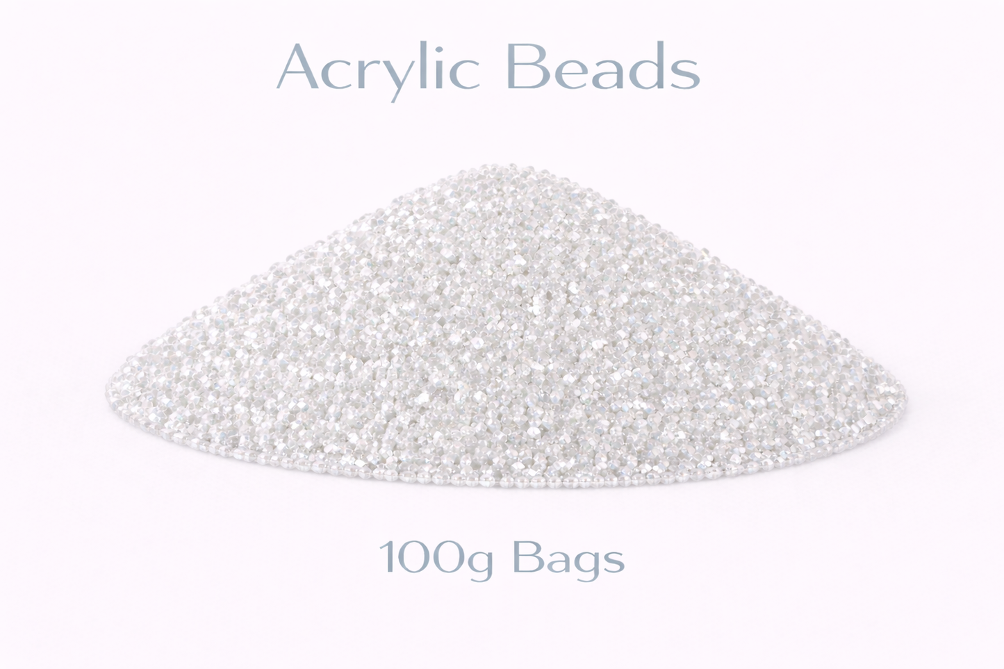 White/Clear Acrylic Beads