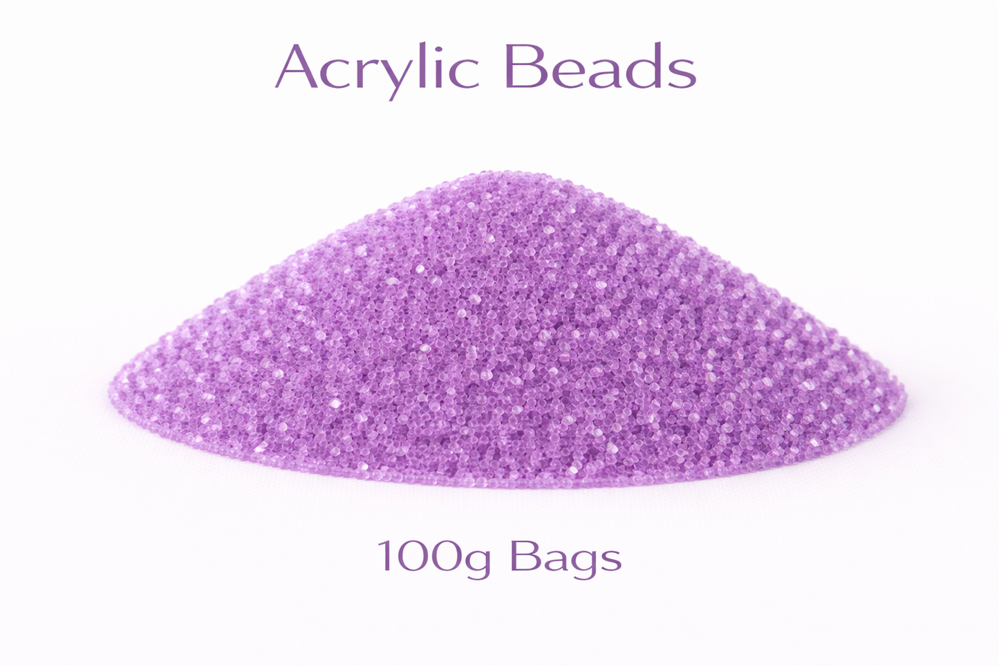 Light Grape Acrylic Beads