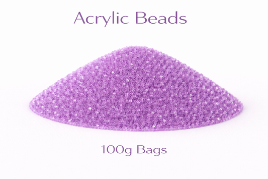 Light Grape Acrylic Beads