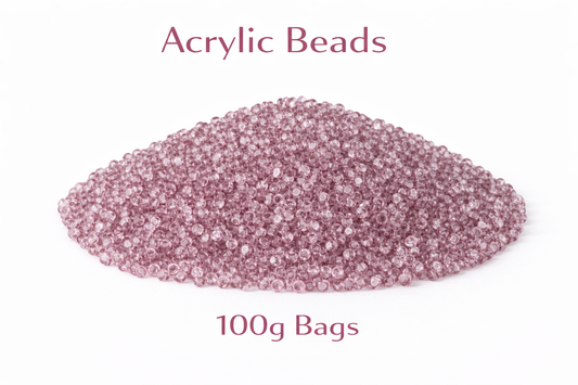 Dusky Pink Acrylic Beads