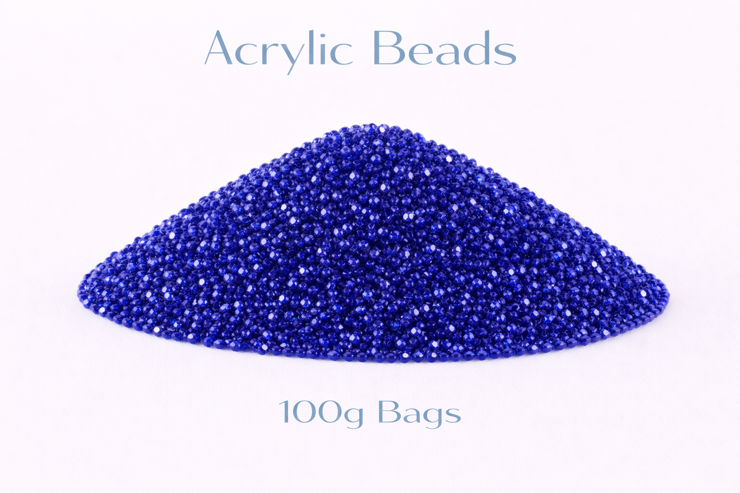 Royal Blue Acrylic Beads