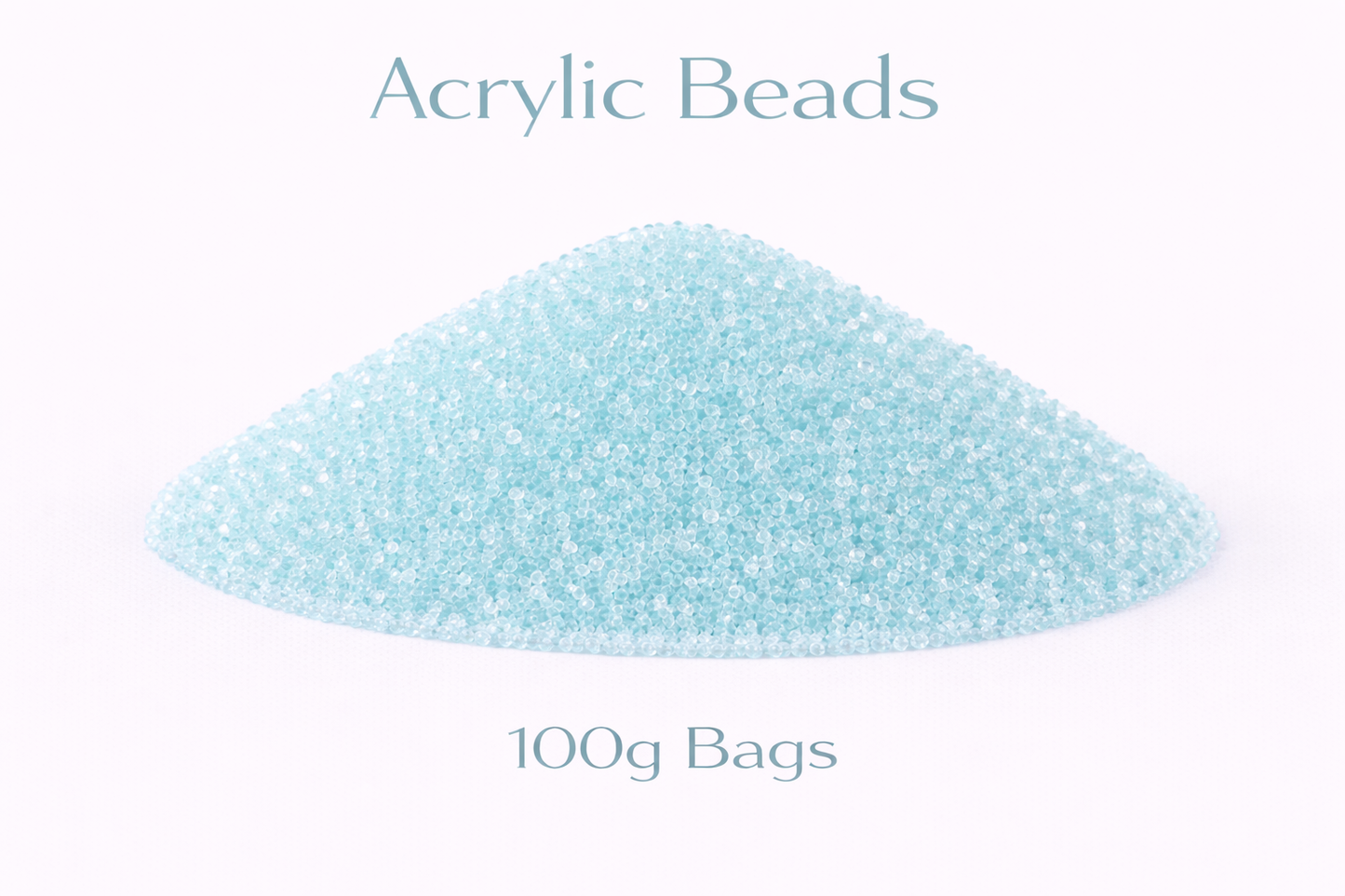 Soft Aqua Blue Acrylic Beads