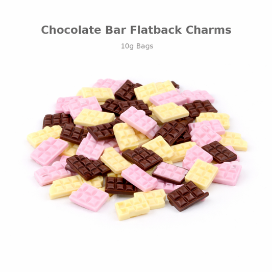 Chocolate Bar Flatback Charms