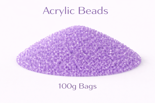 Lilac Purple Acrylic Beads