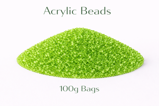 Neon Green Acrylic Beads