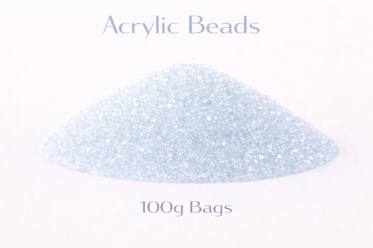 Light Baby Blue Acrylic Beads