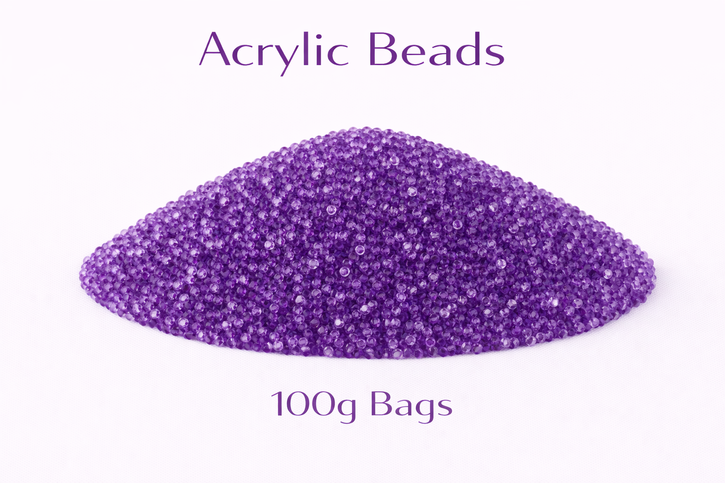 Amethyst Purple Acrylic Beads