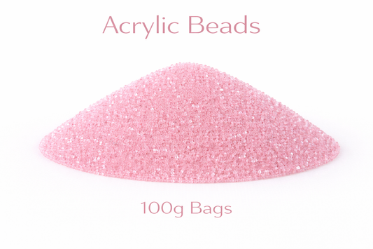 Candy Pink Acrylic Beads