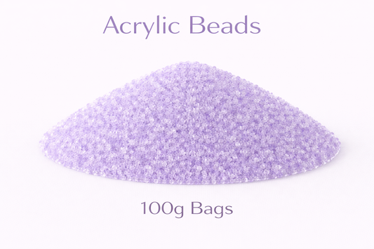 Light Lilac Acrylic Beads