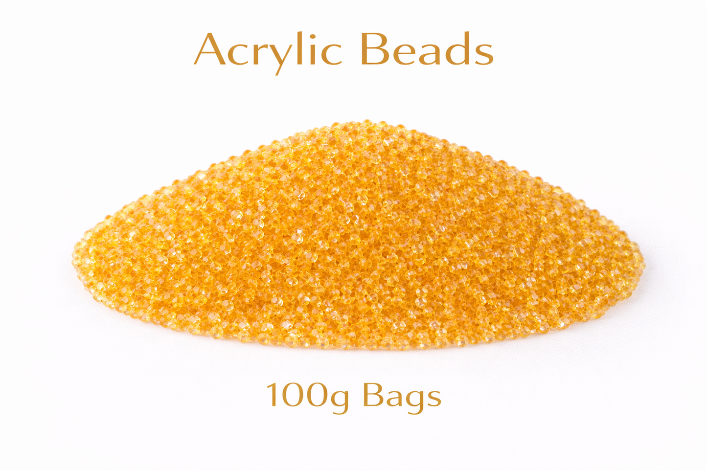 Orange Acrylic Beads