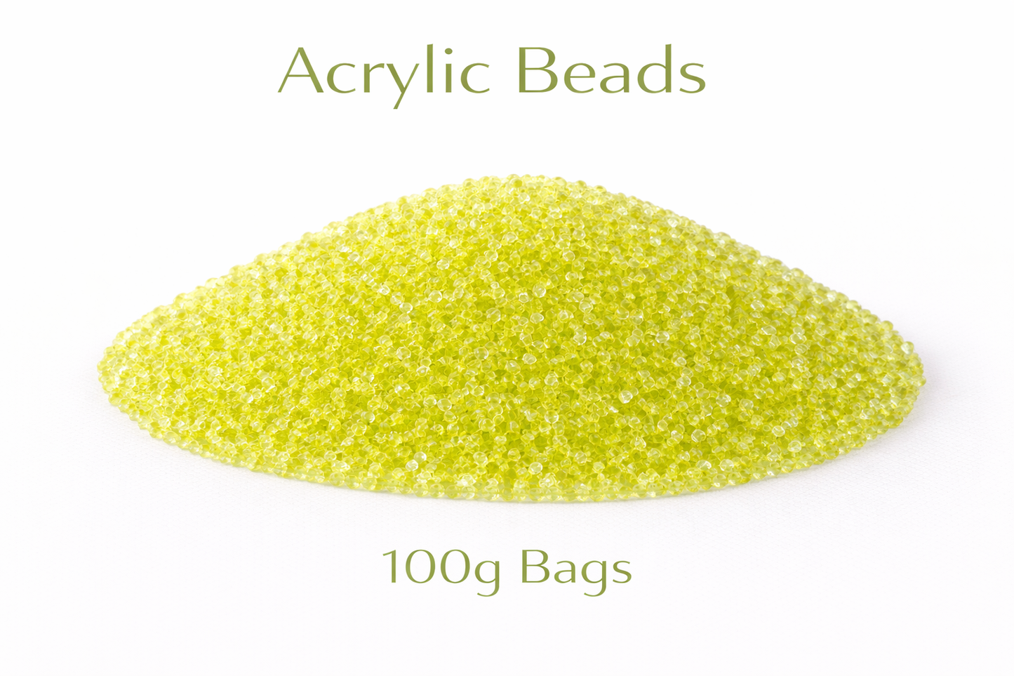 Zesty Lemon Acrylic Beads