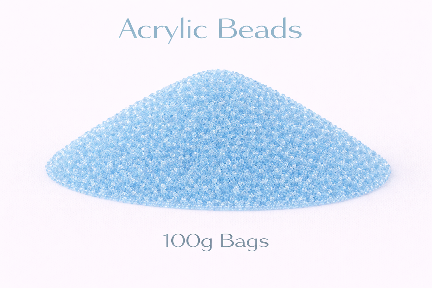 Sky Blue Acrylic Beads