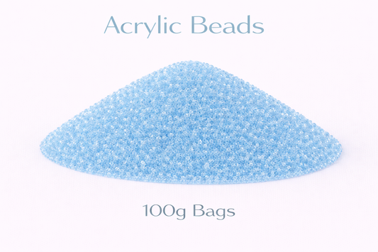 Sky Blue Acrylic Beads